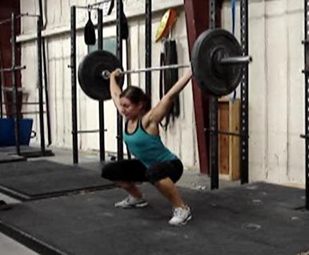 Katie with a new PR snatch